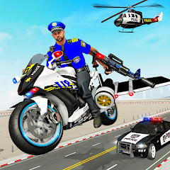 Police Flying Bike Crime Games icon