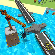 Build River Bridge Sim: River Construction Games icon