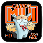 MIUl Carbon — значок Icon Pack